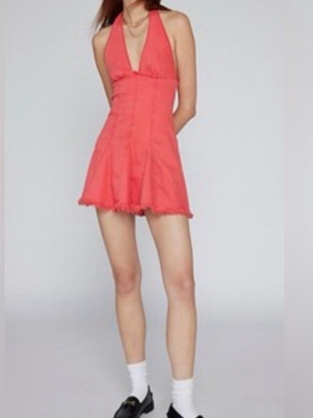 Urban Outfitters Kimichi Blue Halter Dress
